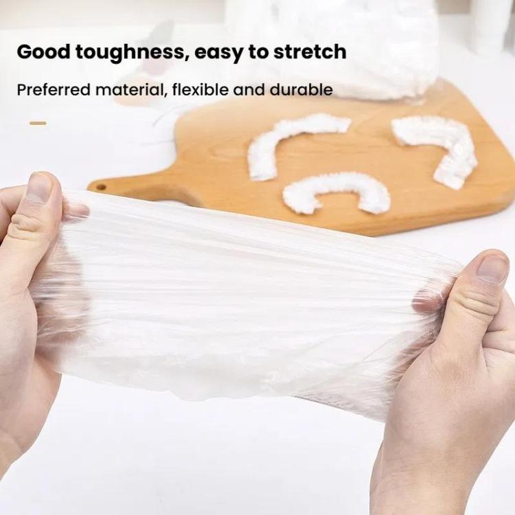 150pcs /Pack Disposable Shower Caps Waterproof Clear Hair Cap 23.5cm