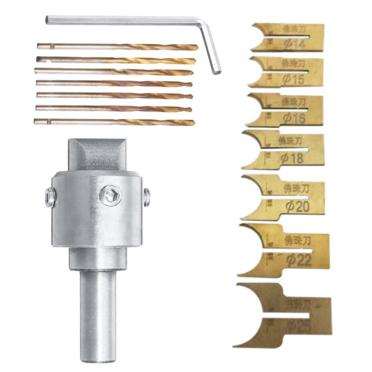 10pcs /Set Alloy Buddhist Beads Knife Soft Hard Wood Bracelet Drill Tool