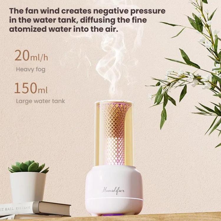 150ml Candle Light Aroma Diffuser Timable Air Humidifier Essential Oil Night Light