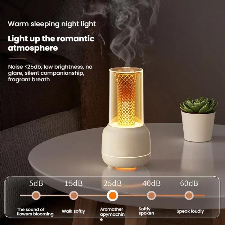 150ml Candle Light Aroma Diffuser Timable Air Humidifier Essential Oil Night Light