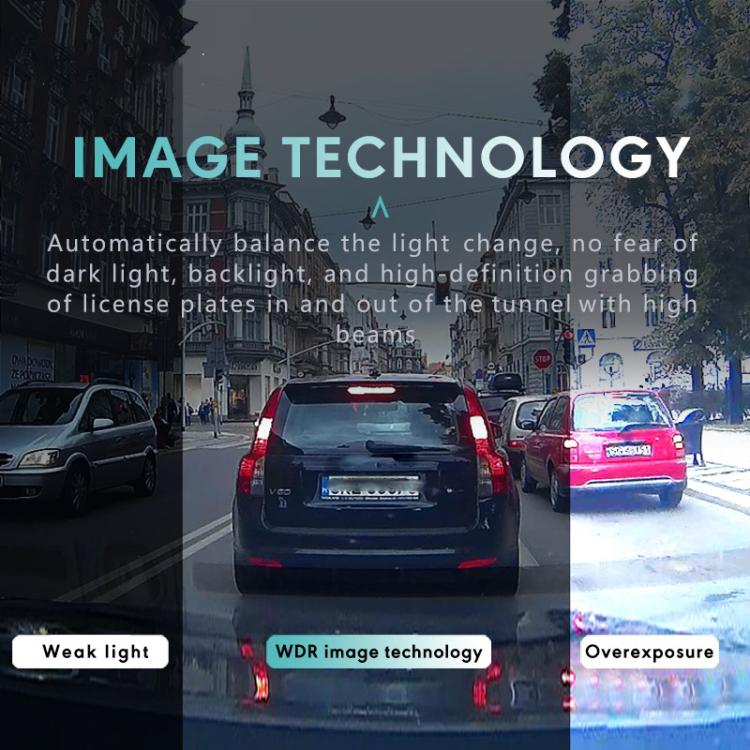 Anytek T3 PRO 2 inch 2K HD Night Vision Car Recorder Hidden Car Camera Front & Rear Dual Recording