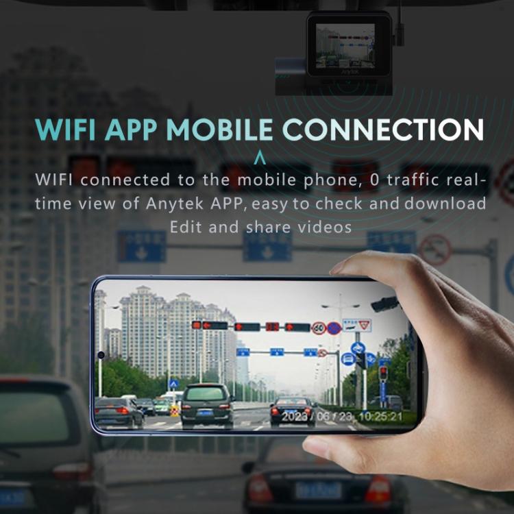 Anytek T3 PRO 2 inch 2K HD Night Vision Car Recorder Hidden Car Camera Front & Rear Dual Recording