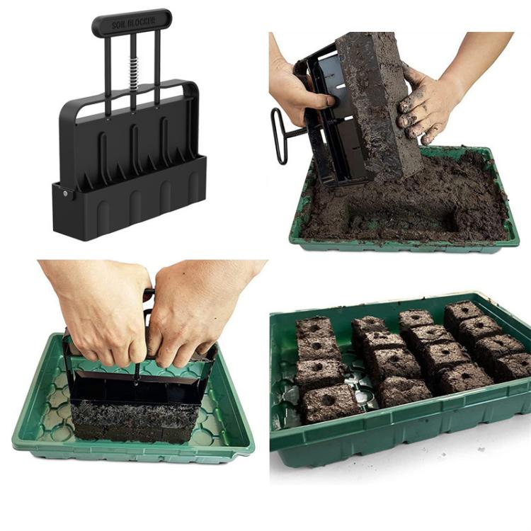 Handheld Seedling Planter Sowing Tool Soil Blocker