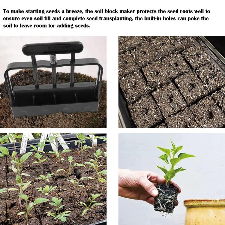 Handheld Seedling Planter Sowing Tool Soil Blocker