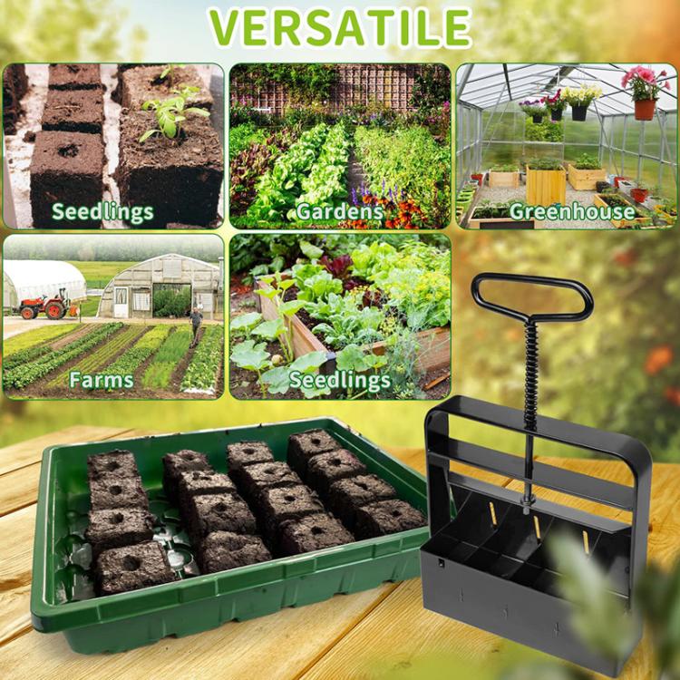 Handheld Seedling Planter Sowing Tool Soil Blocker
