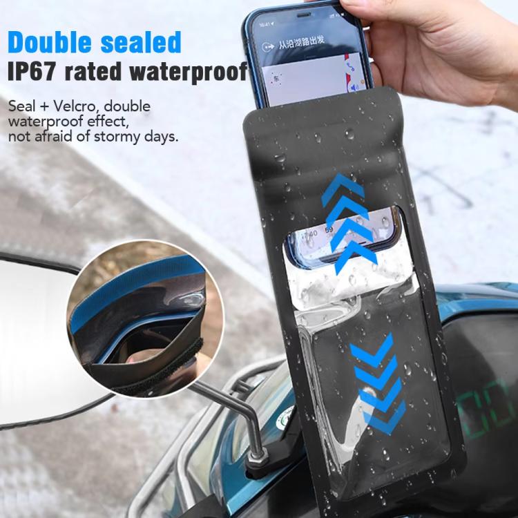 Bicycle Waterproof Phone Bag Mount Stand 360 Degree Rotation Motorcycle Bike Cellphone Holder