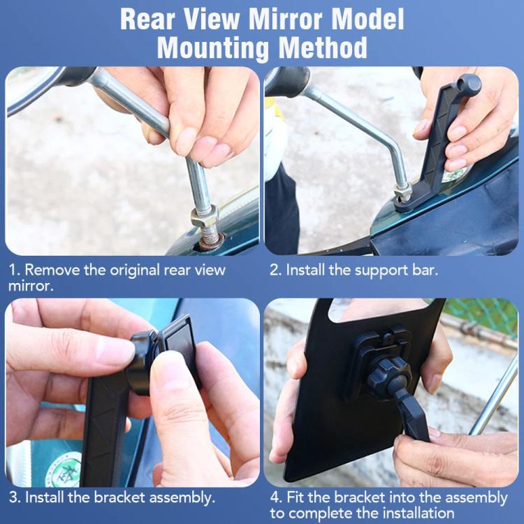 Bicycle Waterproof Phone Bag Mount Stand 360 Degree Rotation Motorcycle Bike Cellphone Holder