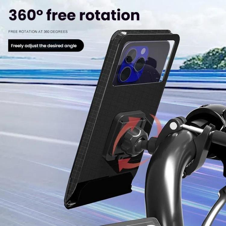 Bicycle Holder Waterproof Pouch Bag Bike Motorcycle Handlebar Mirror Phone Stand Mount