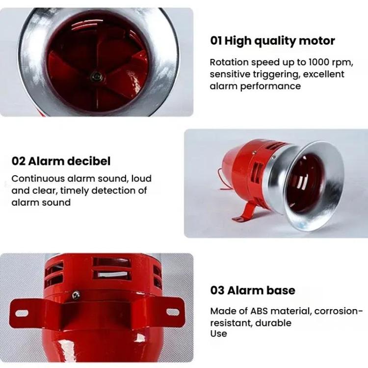 Wind Screw Motor Siren Alarms High Power Industrial Buzzer Horn Alarms