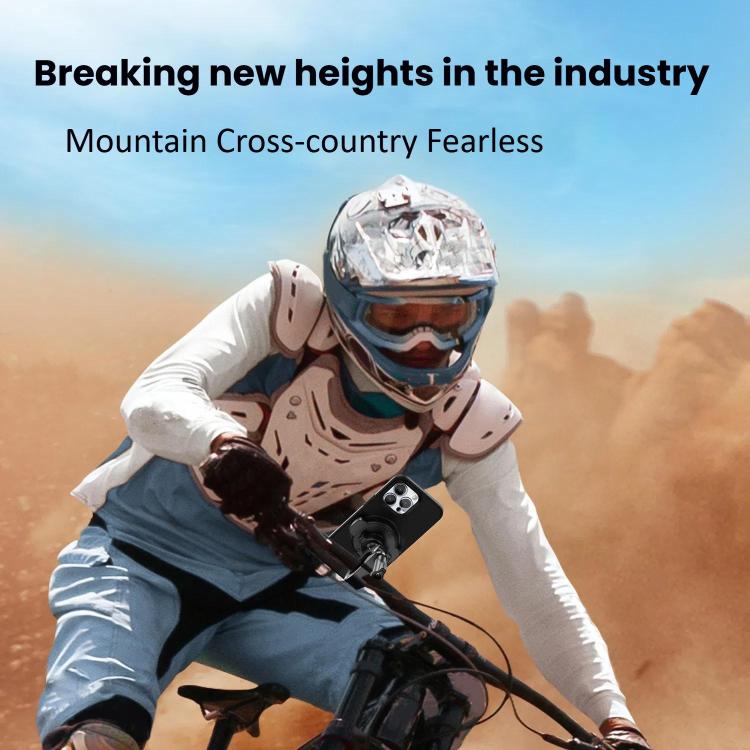 Bicycle Motorcycle Snap-On Mobile Phone Holder With Magnetic Ring