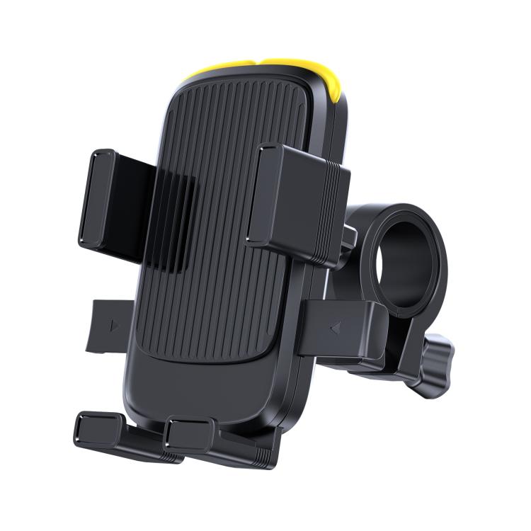 Bicycle and Motorcycle Phone Holder with Hidden Silicone Strap