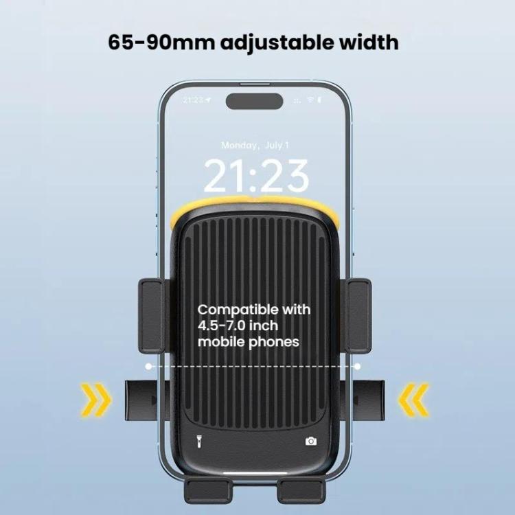 Bicycle and Motorcycle Phone Holder with Hidden Silicone Strap