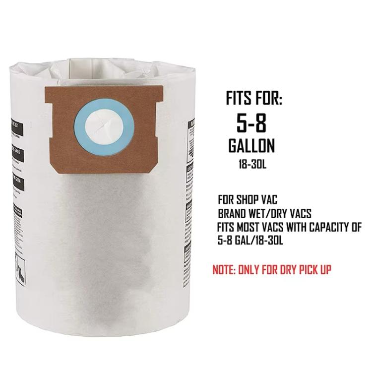 3pcs /Pack Dust Bag For Shop-Vac 5-8 Gallon Vacuum Cleaners Replacement Parts