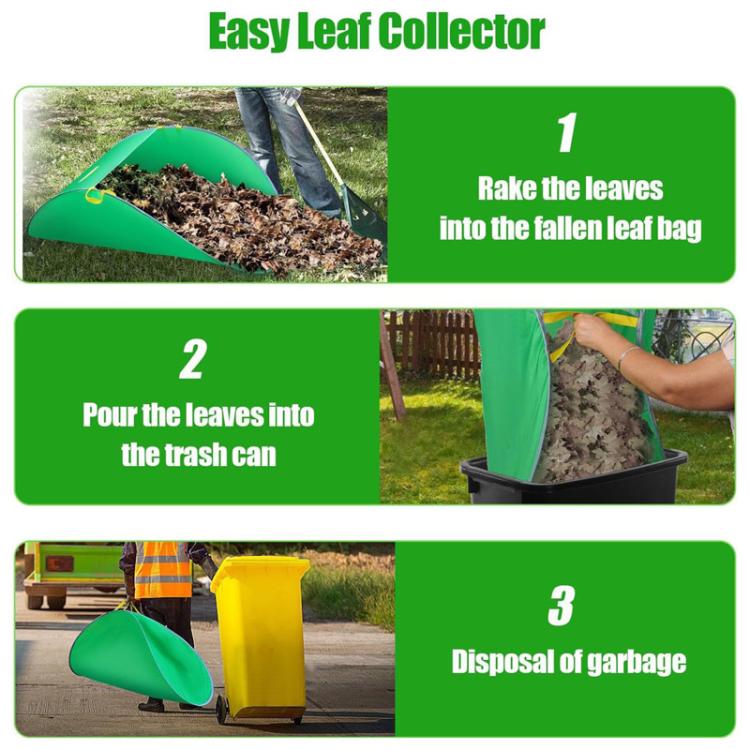 Portable Pop-Up Leaf Collector Reusable Patio Garden Organizers