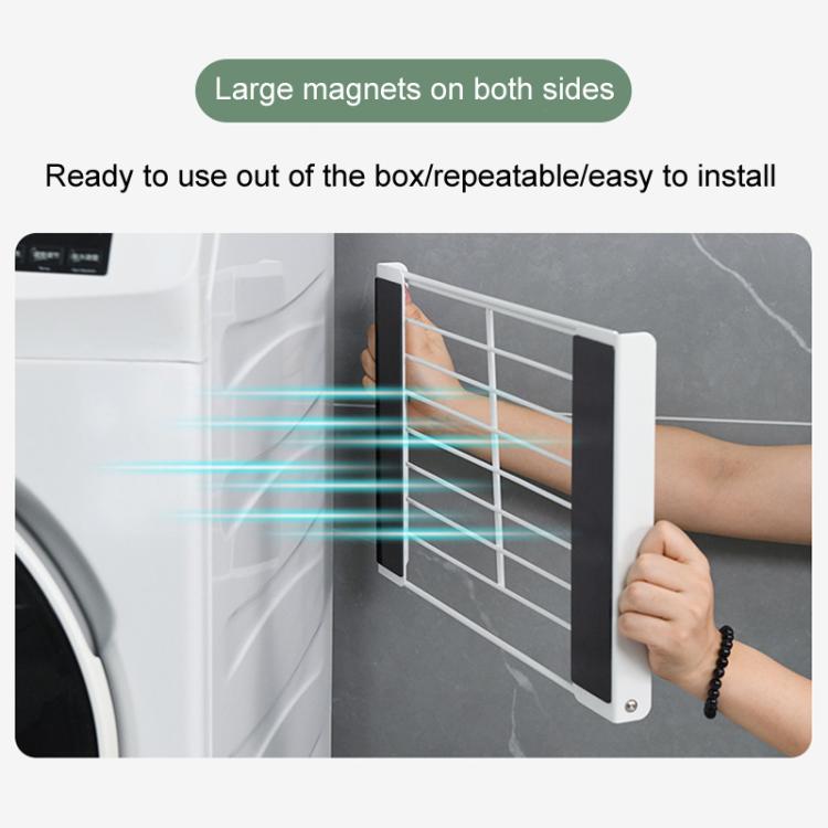 Bathroom Dirty Clothes Shelf Washing Machine Side Folding Wall Mounted Clothes Organizer