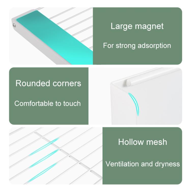 Bathroom Dirty Clothes Shelf Washing Machine Side Folding Wall Mounted Clothes Organizer