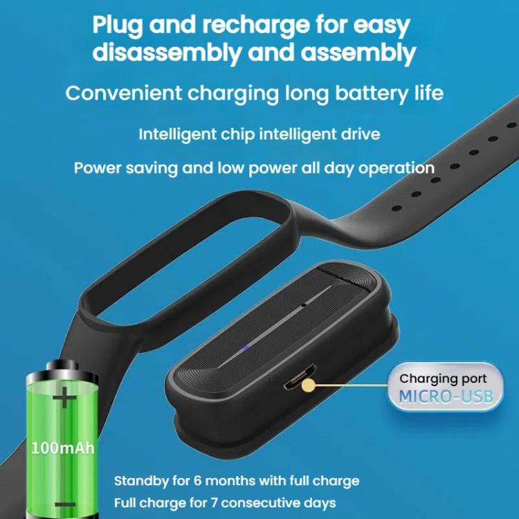 M90 Electronic Mosquito Repeller Adult Children Pregnant Women Outdoor Ultrasonic Anti-Mosquito Smart Bracelet