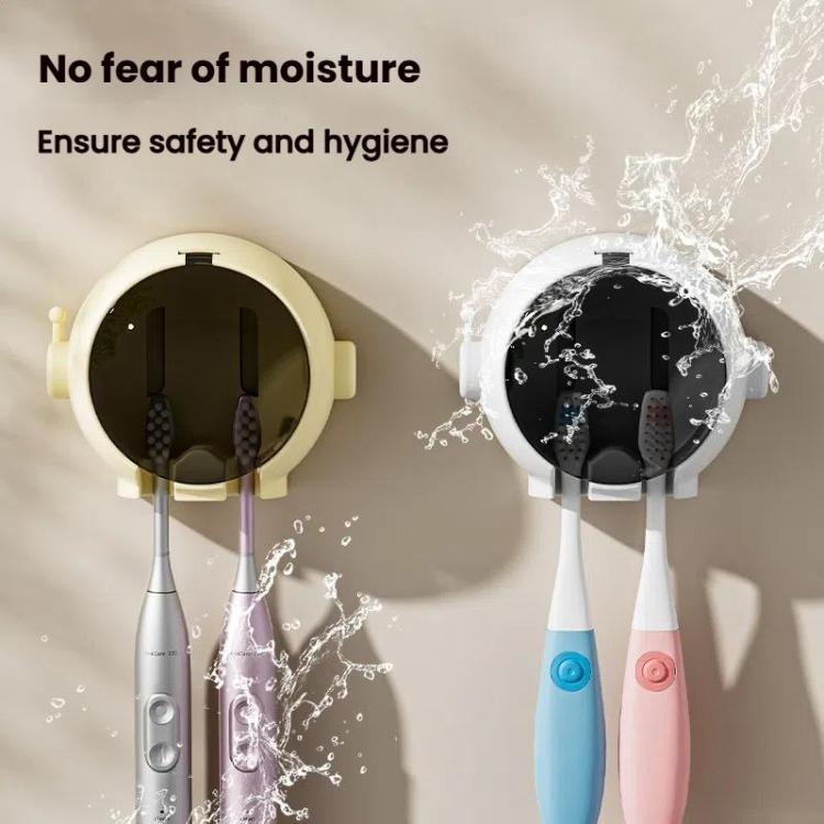 Cartoon Wall-mounted Hole-free Bathroom Shelf Home Electrical Toothbrush Hanging Holder