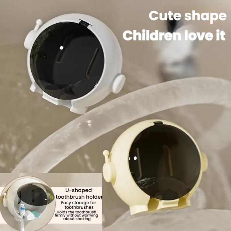 Cartoon Wall-mounted Hole-free Bathroom Shelf Home Electrical Toothbrush Hanging Holder