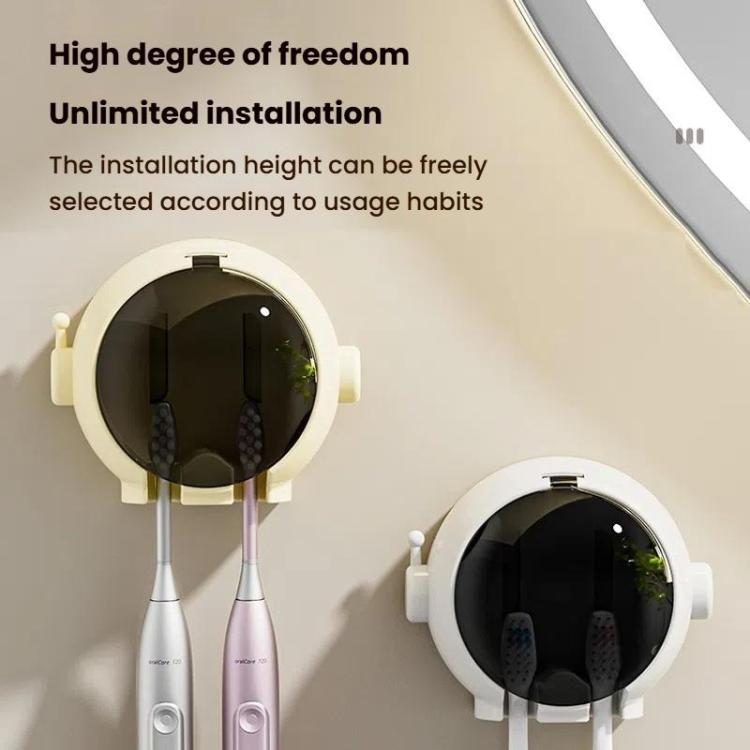 Cartoon Wall-mounted Hole-free Bathroom Shelf Home Electrical Toothbrush Hanging Holder