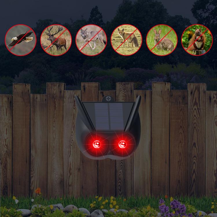 Solar Flash Repeller Outdoor Animal Repellent Warning Light