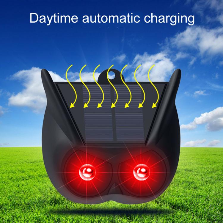 Solar Flash Repeller Outdoor Animal Repellent Warning Light