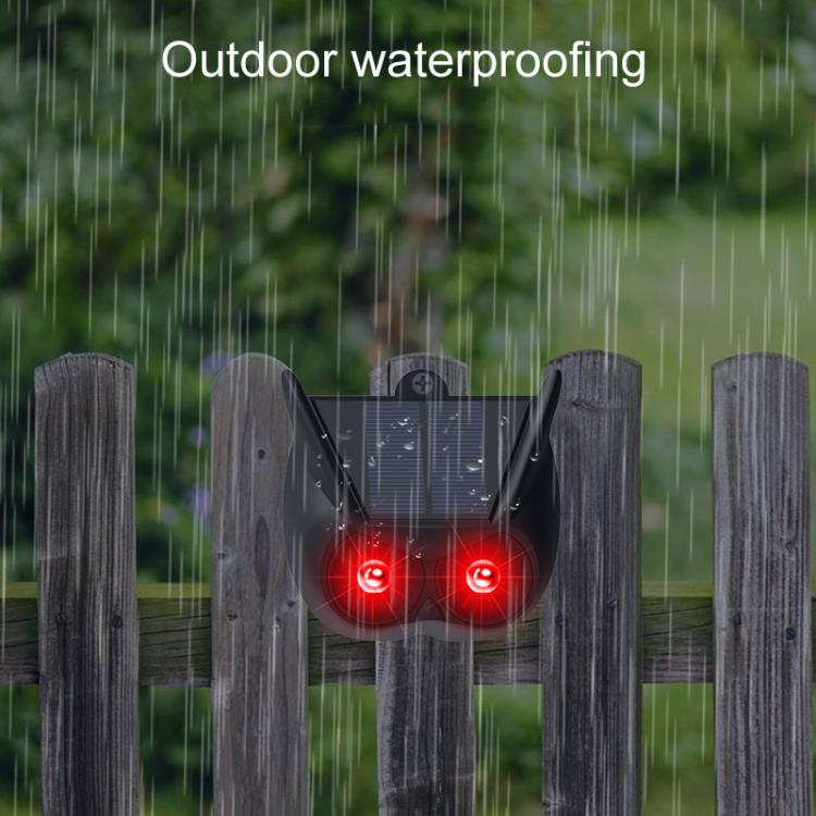 Solar Flash Repeller Outdoor Animal Repellent Warning Light