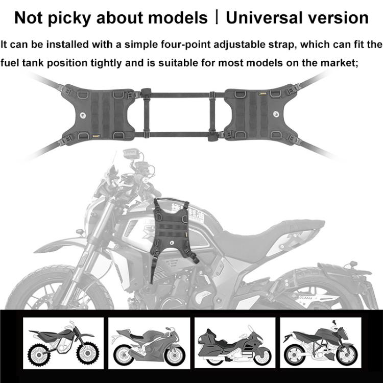 Rhinowalk MTR001B Outdoor Riding Motorcycle Fuel Tank Double-side Storage Hanging Bags