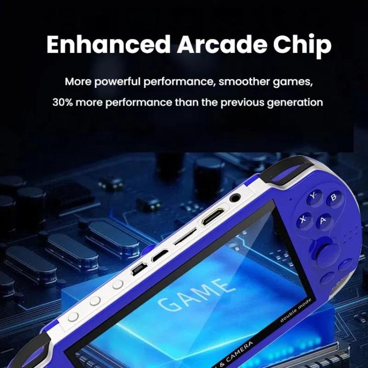 A3 4.3-Inch Handheld Game Console With Camera Supports Dual Handles/TV Output/10 Simulators Built In 8G