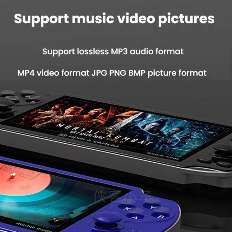 A3 4.3-Inch Handheld Game Console With Camera Supports Dual Handles/TV Output/10 Simulators Built In 8G