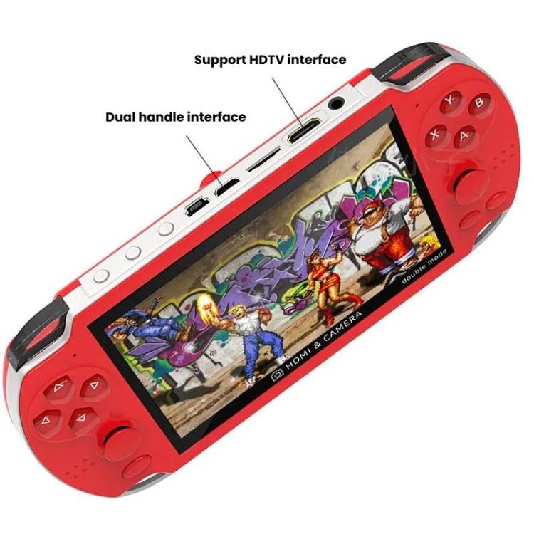 A3 4.3-Inch Handheld Game Console With Camera Supports Dual Handles/TV Output/10 Simulators Built In 8G