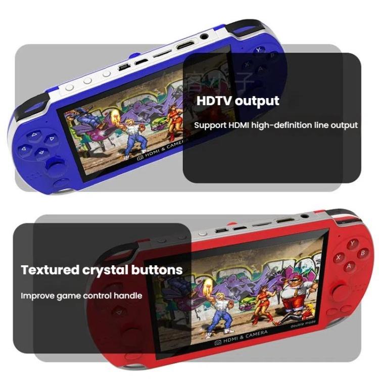 A3 4.3-Inch Handheld Game Console With Camera Supports Dual Handles/TV Output/10 Simulators Built In 8G