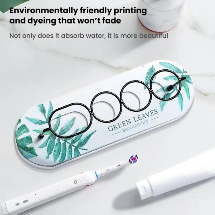 Diatomite Washstand Absorbent Mat Non-slip Toothbrush Holder