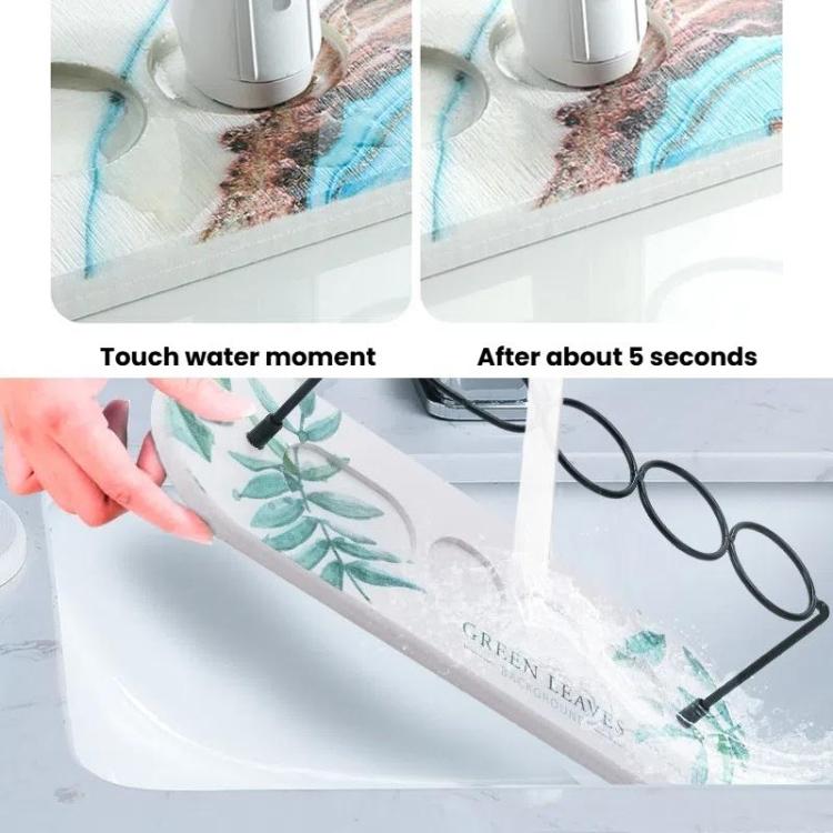 Diatomite Washstand Absorbent Mat Non-slip Toothbrush Holder