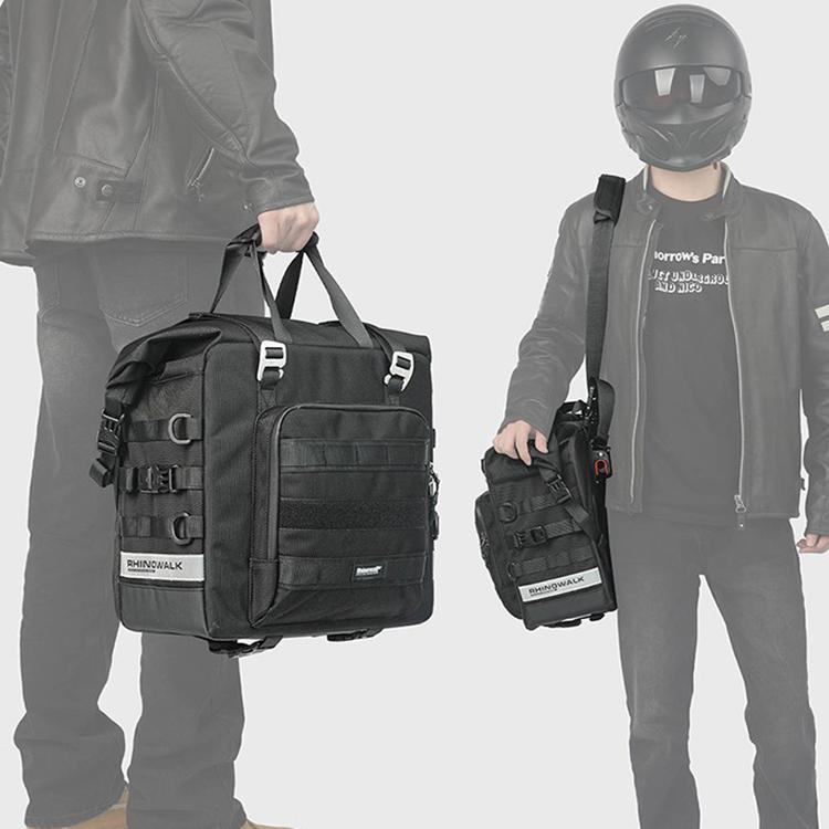 Rhinowalk MTR2050 25L-32L Expandable Large Capacity Quick-release Motorcycle Side Bag