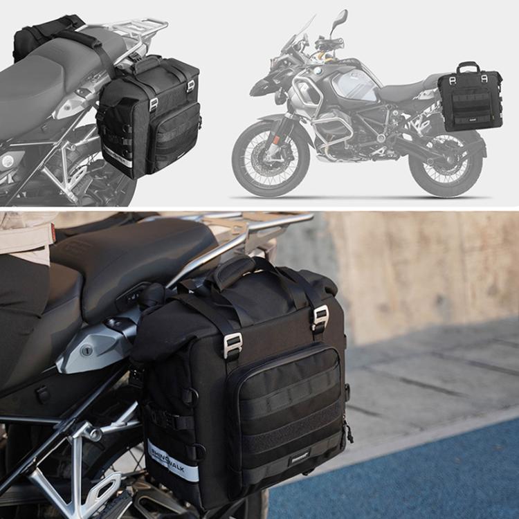 Rhinowalk MTR2050 25L-32L Expandable Large Capacity Quick-release Motorcycle Side Bag