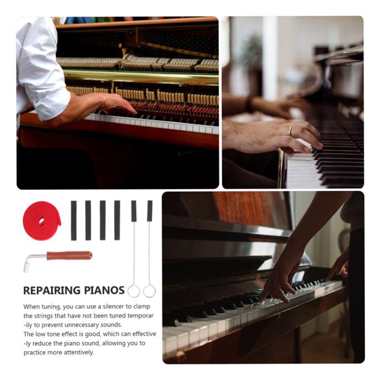 Piano Tuning Tool Set Tuning Stop Tape Wrench Musical Instrument Accessories