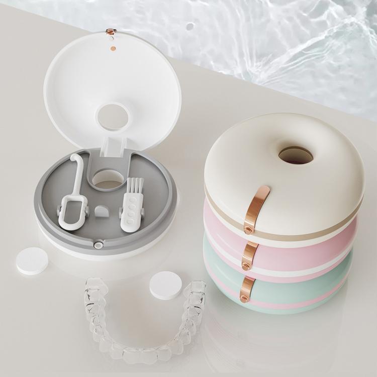 Portable Invisible Braces Box Denture Orthodontic Storage Case with Tooth Hook Set