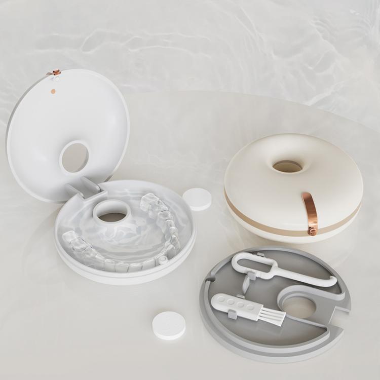 Portable Invisible Braces Box Denture Orthodontic Storage Case with Tooth Hook Set