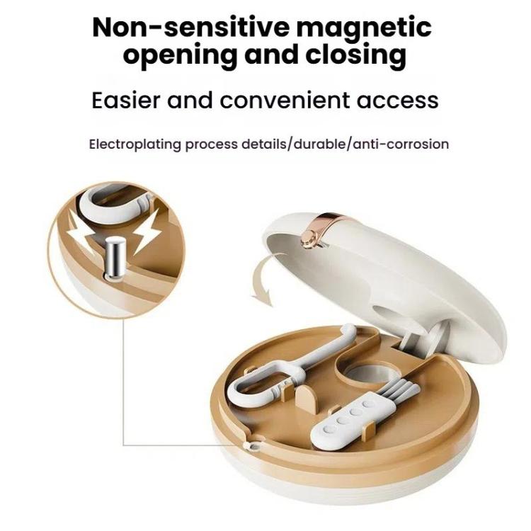 Portable Invisible Braces Box Denture Orthodontic Storage Case with Tooth Hook Set