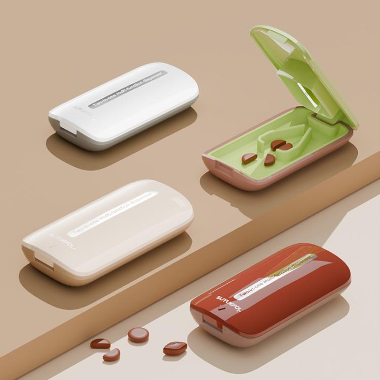 Lightweight Pill Cutter Box Portable Tablet Cutting Dispensing Pill Box