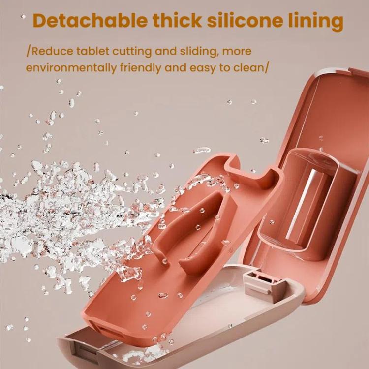 Lightweight Pill Cutter Box Portable Tablet Cutting Dispensing Pill Box