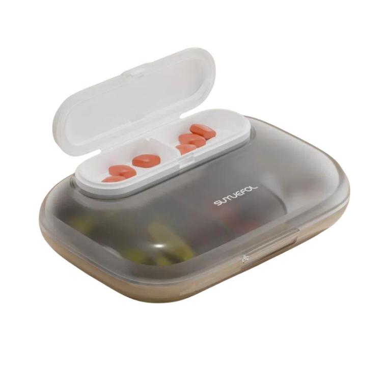 Portable Pill Box Dispenser Sealed Large Capacity Seven Days a Week Medication Organizer