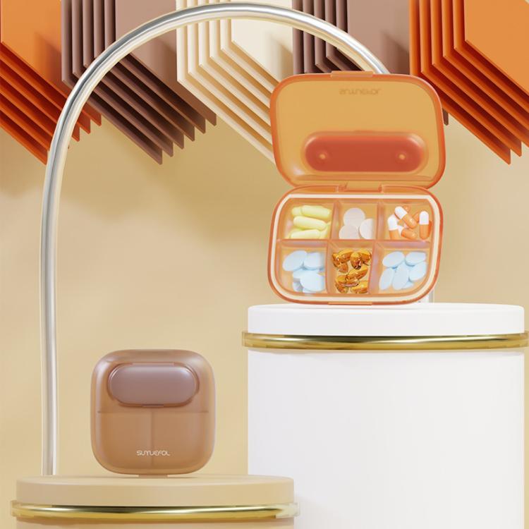 Portable Pill Box Dispenser Sealed Large Capacity Seven Days a Week Medication Organizer