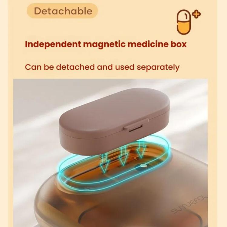 Portable Pill Box Dispenser Sealed Large Capacity Seven Days a Week Medication Organizer