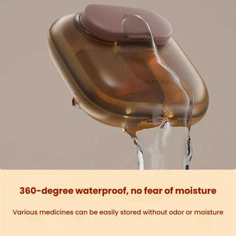 Portable Pill Box Dispenser Sealed Large Capacity Seven Days a Week Medication Organizer