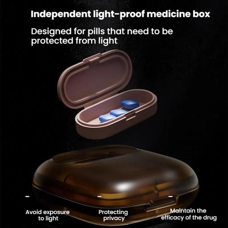 Portable Pill Box Dispenser Sealed Large Capacity Seven Days a Week Medication Organizer