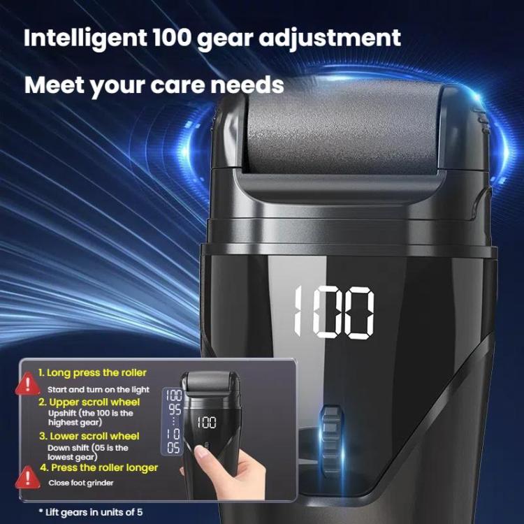 100-speed Electric Foot Grinder Dead Skin Callus Remover Exfoliator Pedicure Foot Care Machine