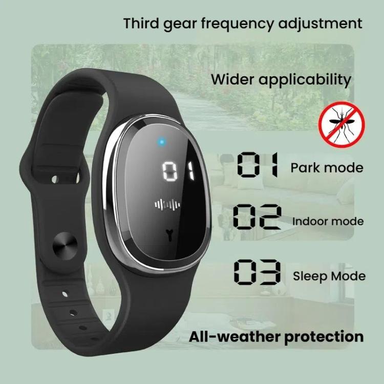 Smart Ultrasonic Mosquito Repellent Watch Kids Outdoor Anti-mosquito Bracelet Wristband