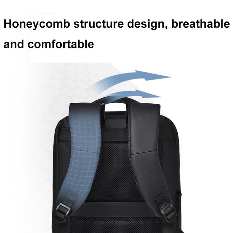 OUMANTU 2103 Large Capacity Multi-Compartment Waterproof Laptop Backpack With USB Port